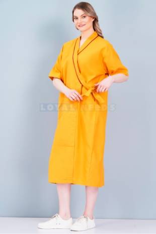 Yellow Hospital Gown view four