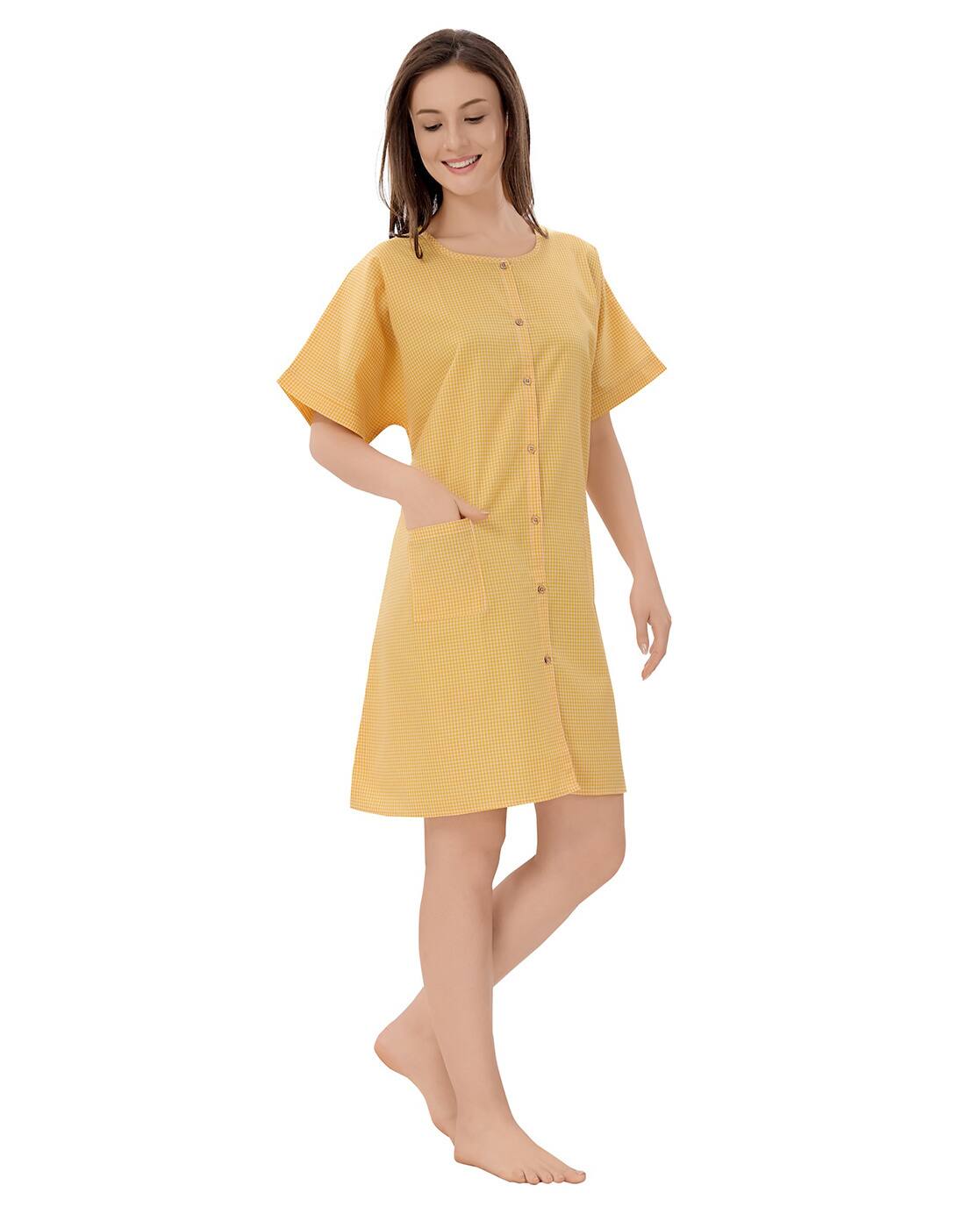 Yellow Hospital Gown view two