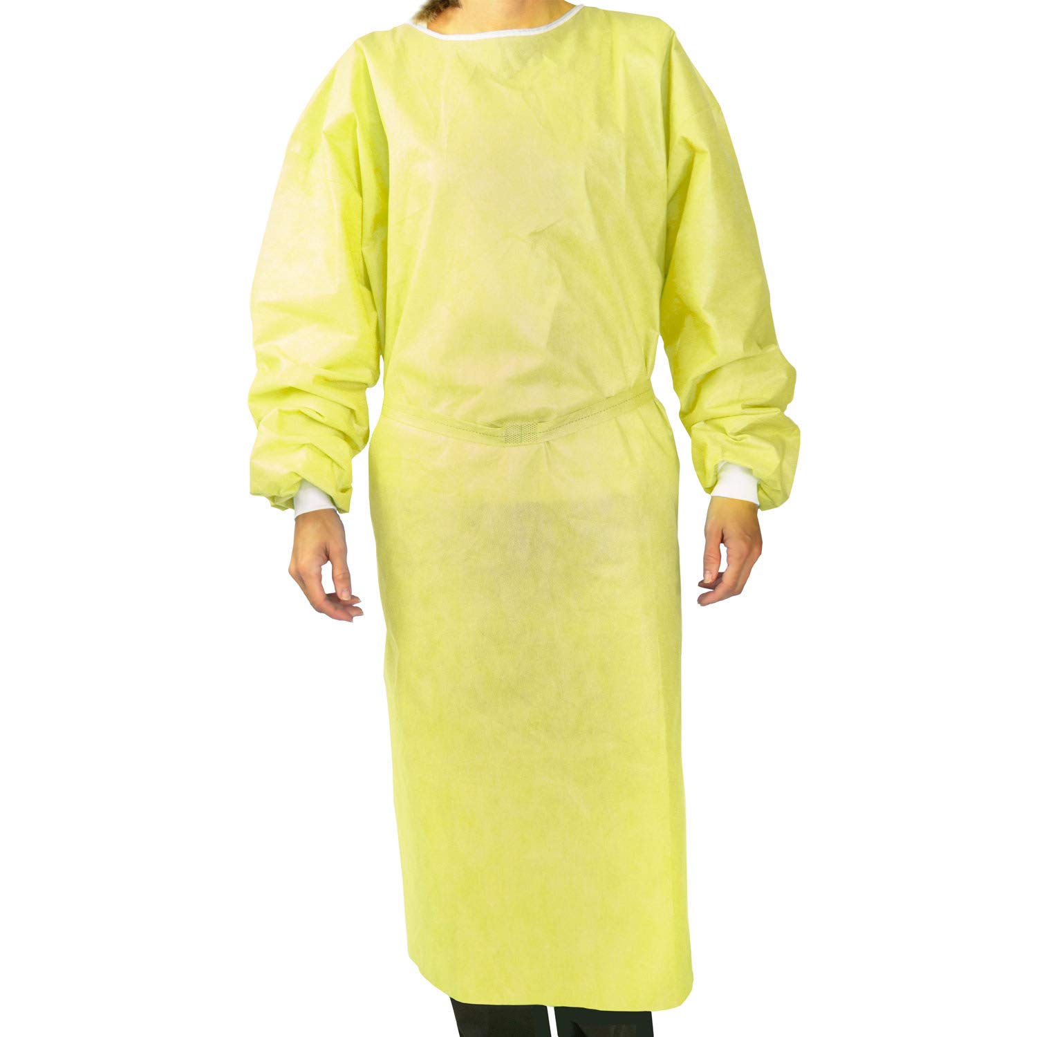 Yellow Hospital Gown view one