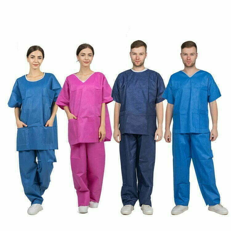 Disposable Non-Woven Scrub Suit view two